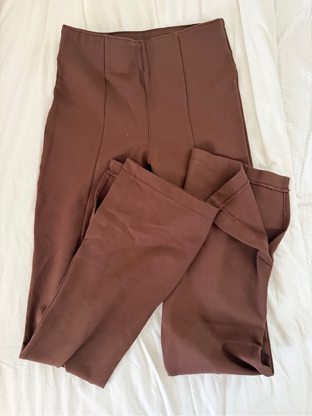 Abercrombie & Fitch Chocolate Brown High-Waist Leggings
